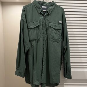 Columbia Men's Forest Green Lightweight Shirt Jacket